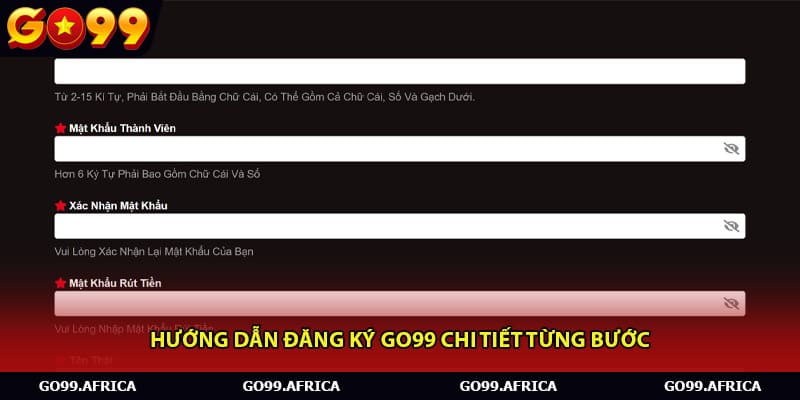 Hướng dẫn đăng ký Go99 chi tiết từng bước